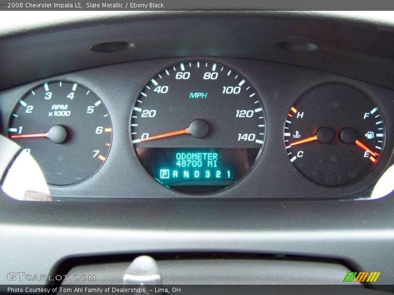 Slate Metallic / Ebony Black 2008 Chevrolet Impala LS