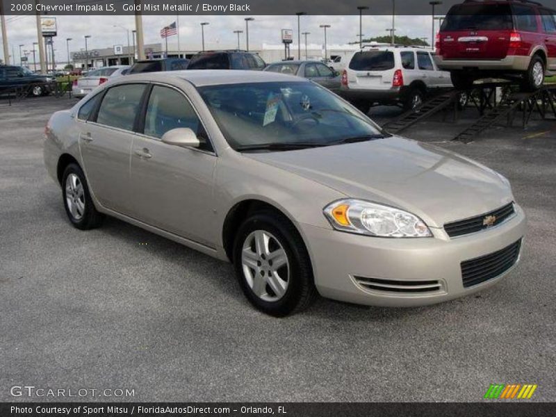 Gold Mist Metallic / Ebony Black 2008 Chevrolet Impala LS