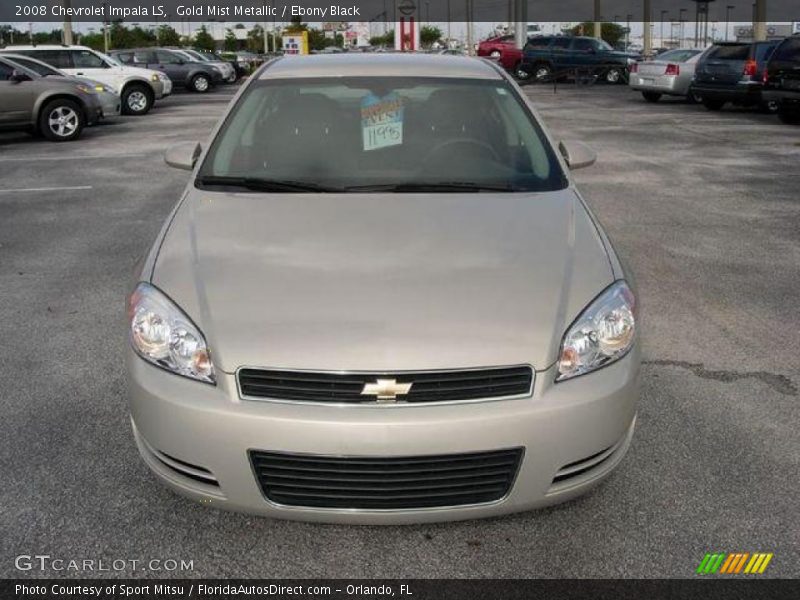 Gold Mist Metallic / Ebony Black 2008 Chevrolet Impala LS