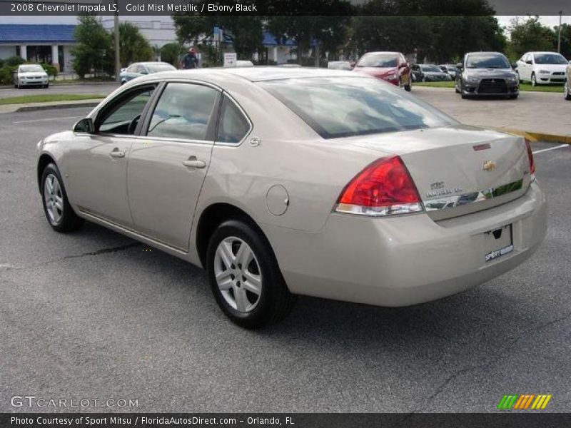Gold Mist Metallic / Ebony Black 2008 Chevrolet Impala LS
