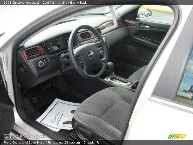Gold Mist Metallic / Ebony Black 2008 Chevrolet Impala LS