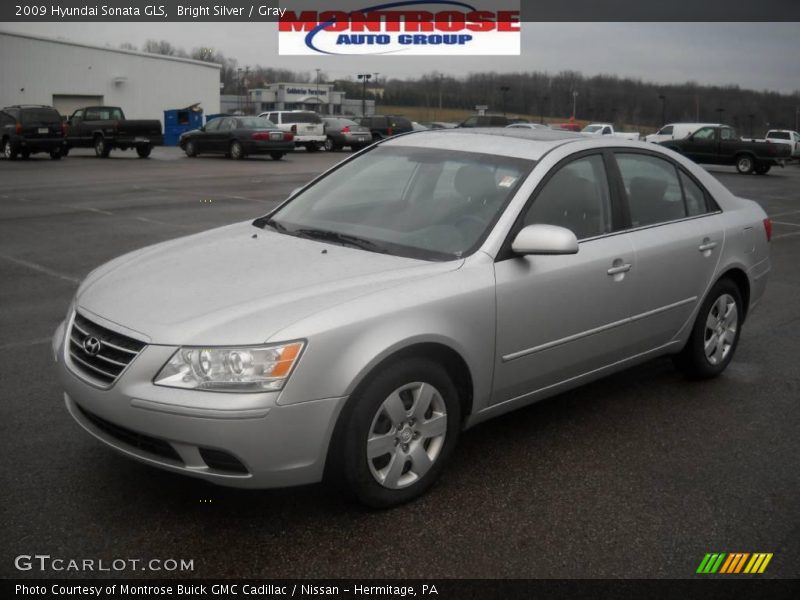 Bright Silver / Gray 2009 Hyundai Sonata GLS