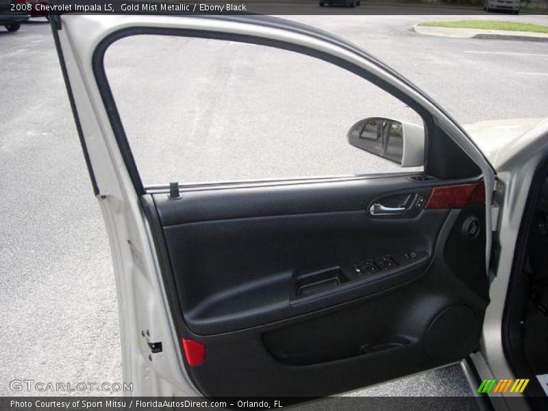 Gold Mist Metallic / Ebony Black 2008 Chevrolet Impala LS