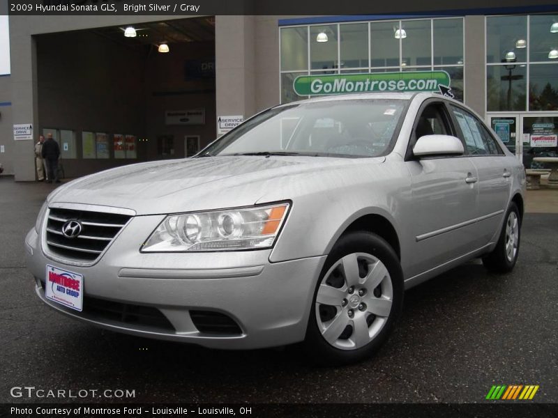 Bright Silver / Gray 2009 Hyundai Sonata GLS
