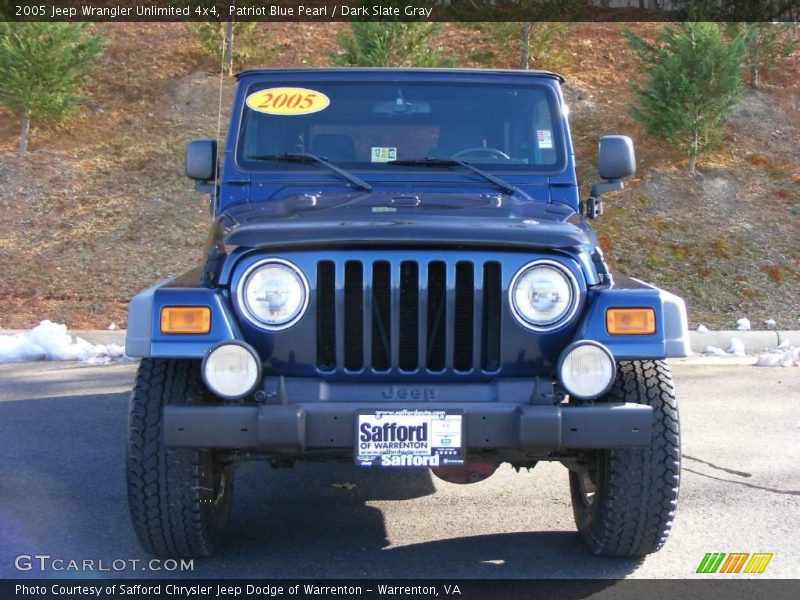 Patriot Blue Pearl / Dark Slate Gray 2005 Jeep Wrangler Unlimited 4x4