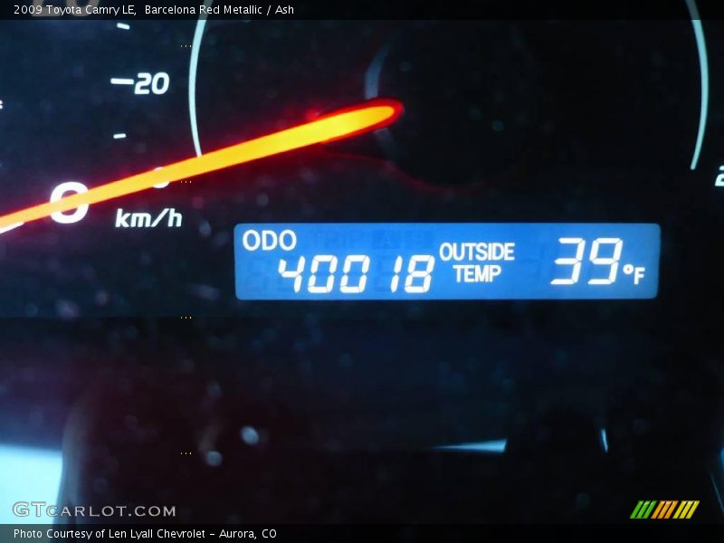 Barcelona Red Metallic / Ash 2009 Toyota Camry LE