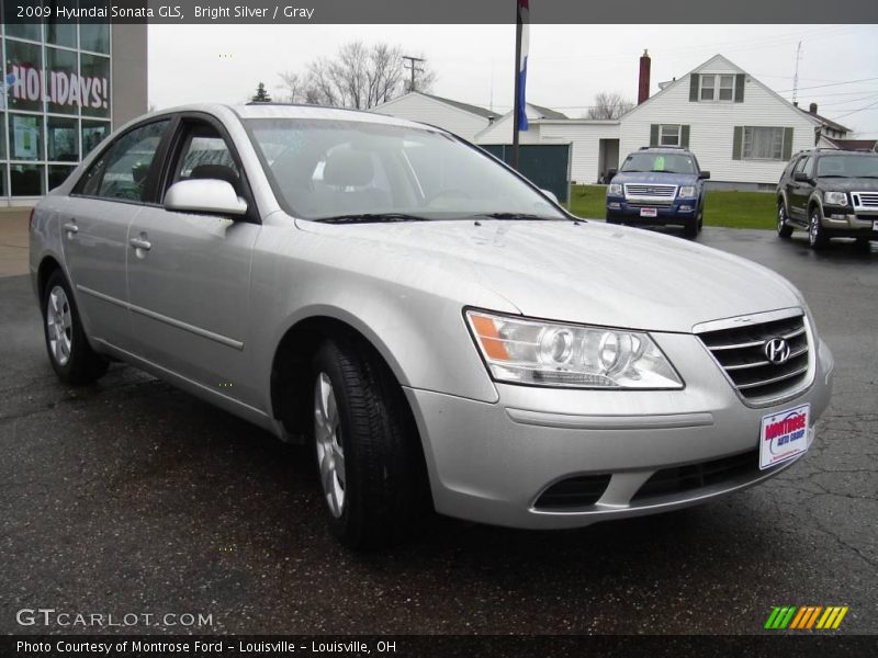 Bright Silver / Gray 2009 Hyundai Sonata GLS