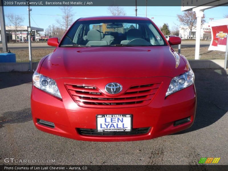 Barcelona Red Metallic / Ash 2009 Toyota Camry LE