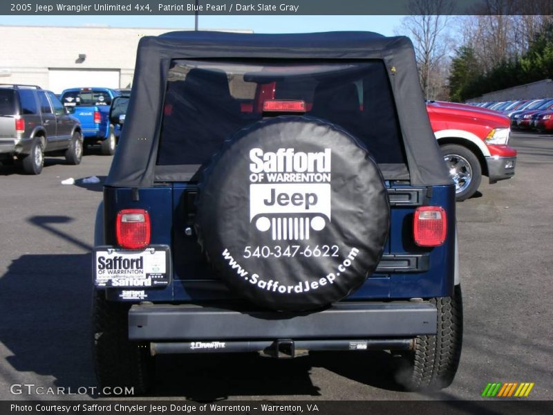 Patriot Blue Pearl / Dark Slate Gray 2005 Jeep Wrangler Unlimited 4x4