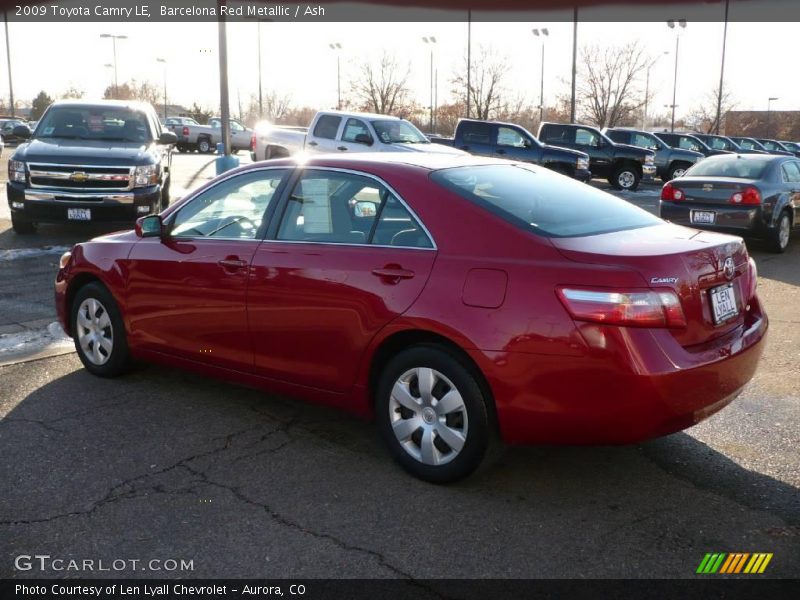 Barcelona Red Metallic / Ash 2009 Toyota Camry LE