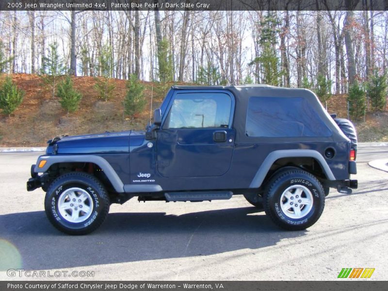 Patriot Blue Pearl / Dark Slate Gray 2005 Jeep Wrangler Unlimited 4x4