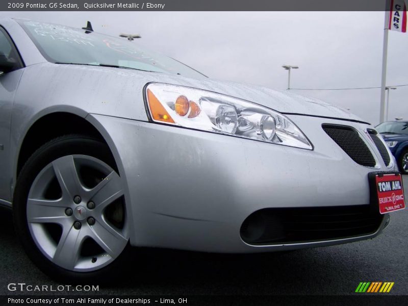 Quicksilver Metallic / Ebony 2009 Pontiac G6 Sedan