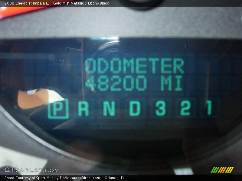 Gold Mist Metallic / Ebony Black 2008 Chevrolet Impala LS