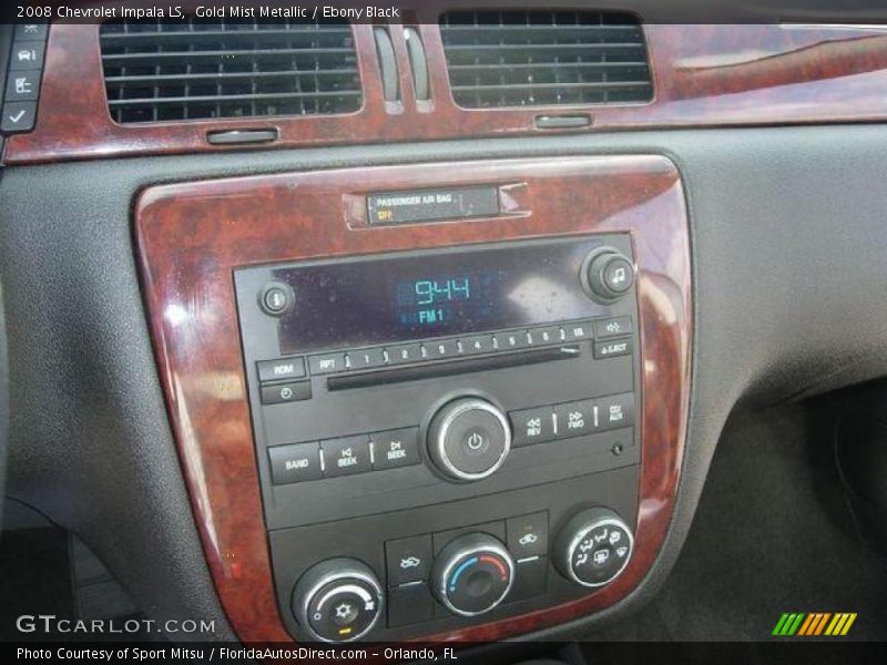 Gold Mist Metallic / Ebony Black 2008 Chevrolet Impala LS