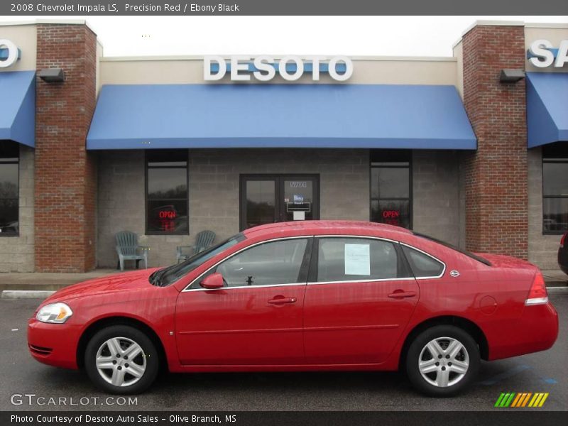 Precision Red / Ebony Black 2008 Chevrolet Impala LS
