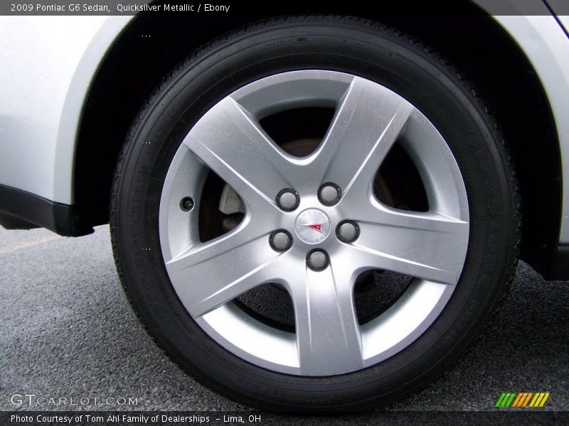 Quicksilver Metallic / Ebony 2009 Pontiac G6 Sedan