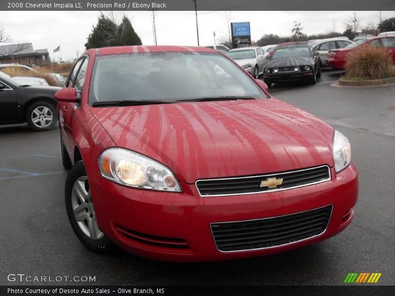 Precision Red / Ebony Black 2008 Chevrolet Impala LS