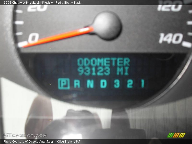 Precision Red / Ebony Black 2008 Chevrolet Impala LS