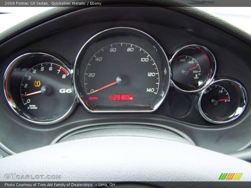 Quicksilver Metallic / Ebony 2009 Pontiac G6 Sedan