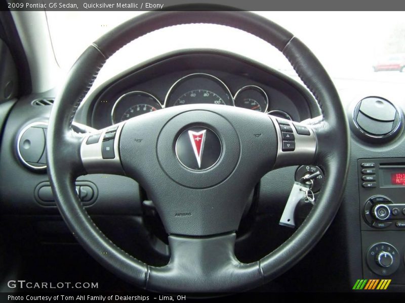 Quicksilver Metallic / Ebony 2009 Pontiac G6 Sedan