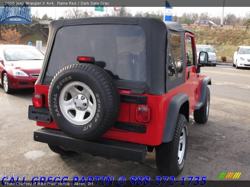 Flame Red / Dark Slate Gray 2006 Jeep Wrangler X 4x4