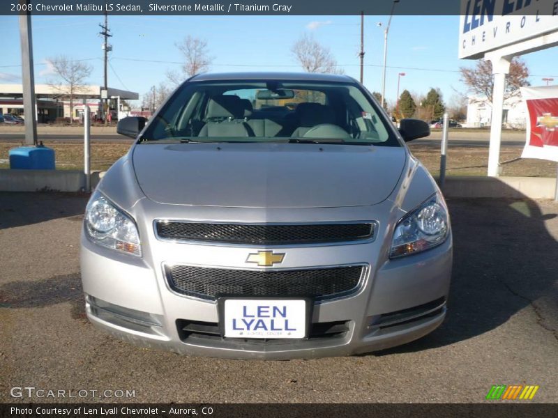 Silverstone Metallic / Titanium Gray 2008 Chevrolet Malibu LS Sedan