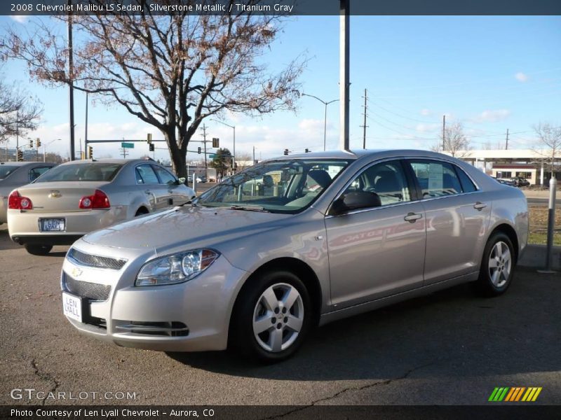Silverstone Metallic / Titanium Gray 2008 Chevrolet Malibu LS Sedan