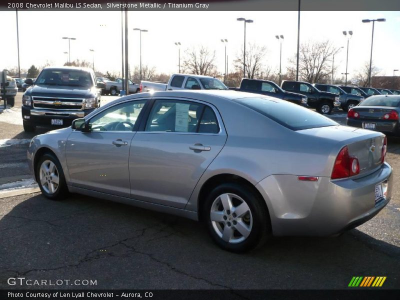 Silverstone Metallic / Titanium Gray 2008 Chevrolet Malibu LS Sedan