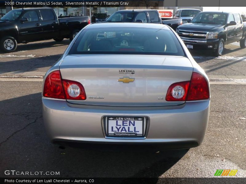 Silverstone Metallic / Titanium Gray 2008 Chevrolet Malibu LS Sedan