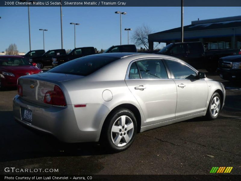 Silverstone Metallic / Titanium Gray 2008 Chevrolet Malibu LS Sedan