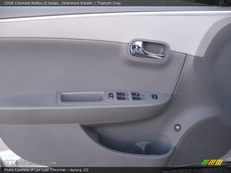 Silverstone Metallic / Titanium Gray 2008 Chevrolet Malibu LS Sedan