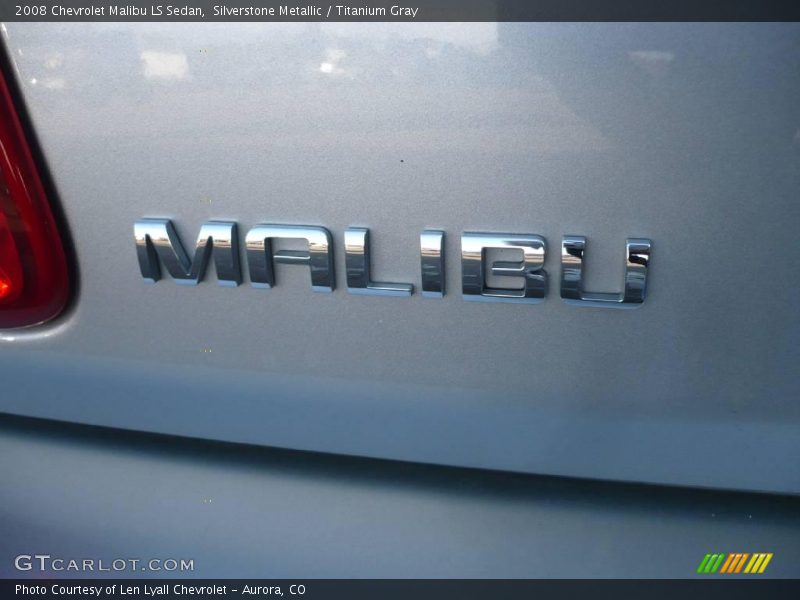 Silverstone Metallic / Titanium Gray 2008 Chevrolet Malibu LS Sedan
