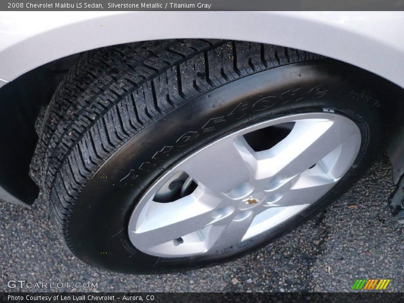 Silverstone Metallic / Titanium Gray 2008 Chevrolet Malibu LS Sedan