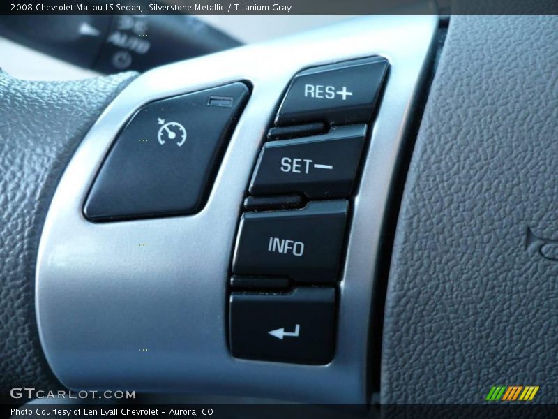 Silverstone Metallic / Titanium Gray 2008 Chevrolet Malibu LS Sedan