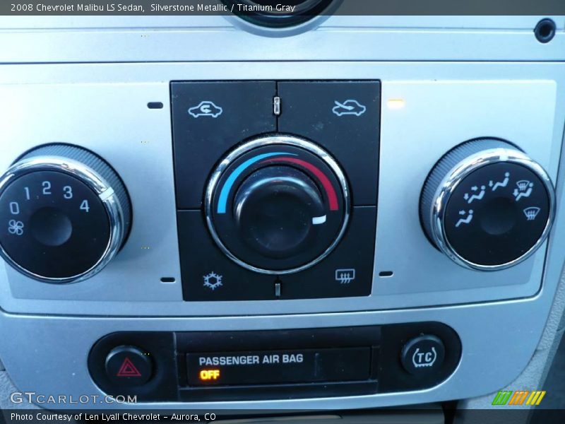Silverstone Metallic / Titanium Gray 2008 Chevrolet Malibu LS Sedan