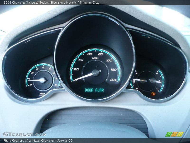 Silverstone Metallic / Titanium Gray 2008 Chevrolet Malibu LS Sedan