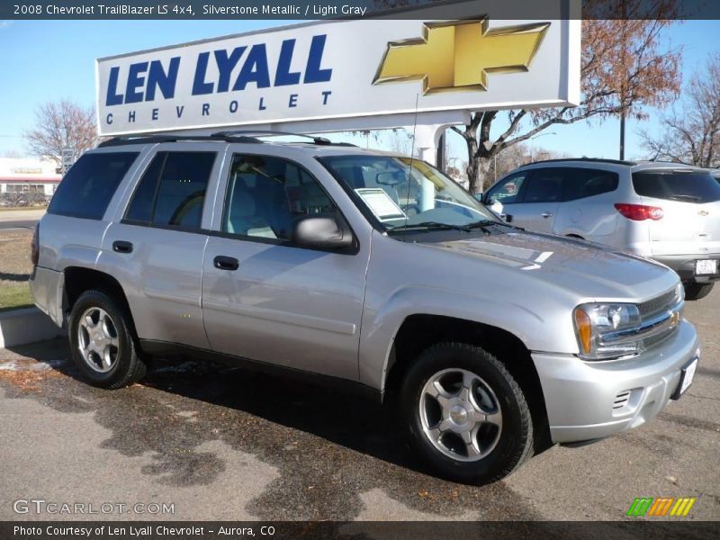 Silverstone Metallic / Light Gray 2008 Chevrolet TrailBlazer LS 4x4