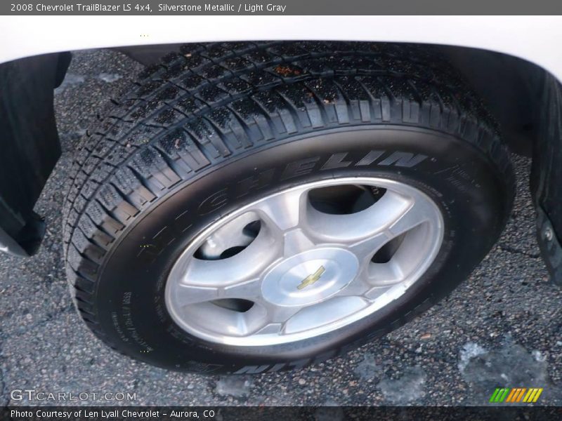 Silverstone Metallic / Light Gray 2008 Chevrolet TrailBlazer LS 4x4