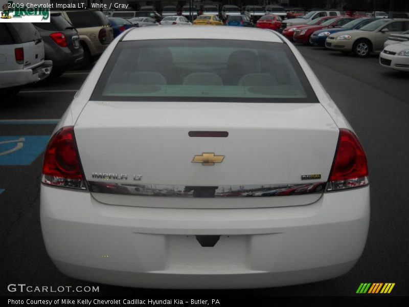 White / Gray 2009 Chevrolet Impala LT