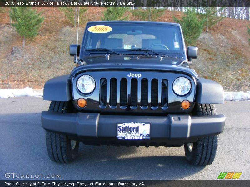 Black / Dark Slate Gray/Medium Slate Gray 2008 Jeep Wrangler X 4x4