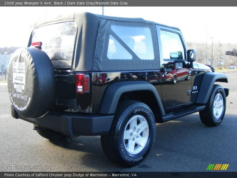 Black / Dark Slate Gray/Medium Slate Gray 2008 Jeep Wrangler X 4x4
