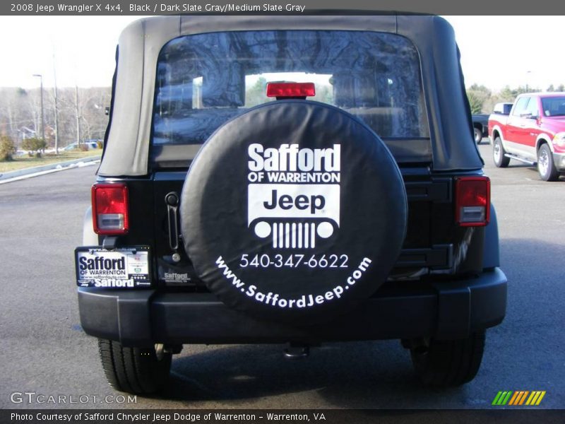 Black / Dark Slate Gray/Medium Slate Gray 2008 Jeep Wrangler X 4x4