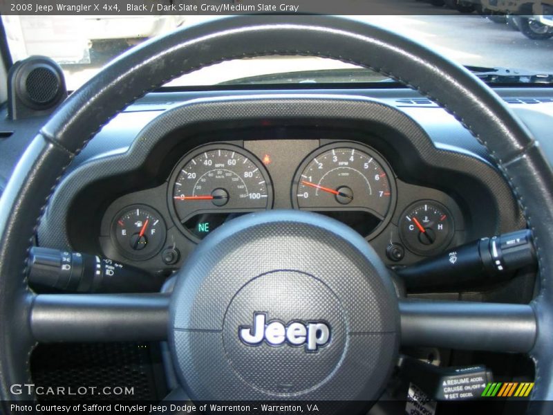 Black / Dark Slate Gray/Medium Slate Gray 2008 Jeep Wrangler X 4x4