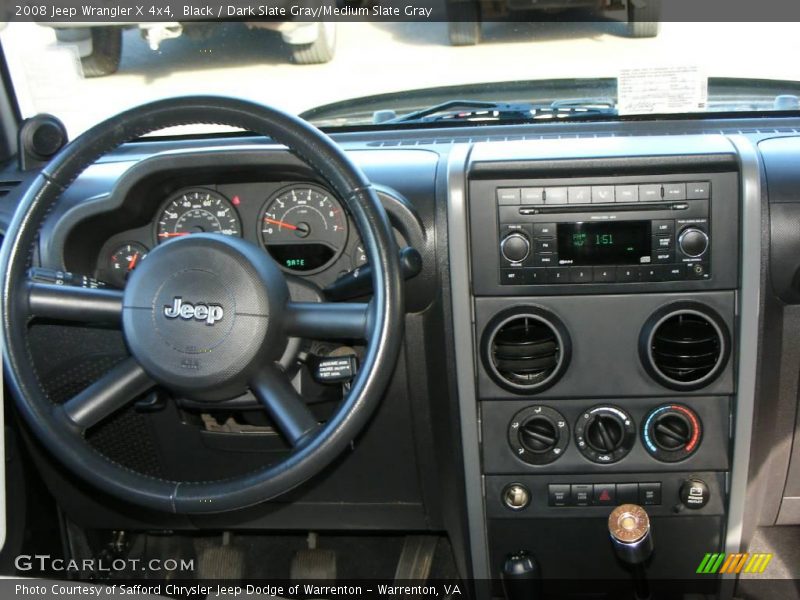 Black / Dark Slate Gray/Medium Slate Gray 2008 Jeep Wrangler X 4x4