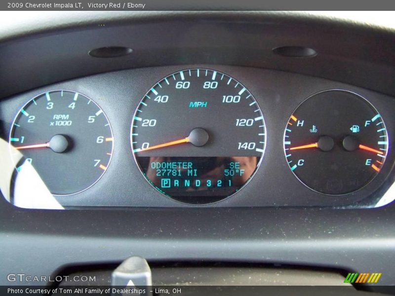 Victory Red / Ebony 2009 Chevrolet Impala LT