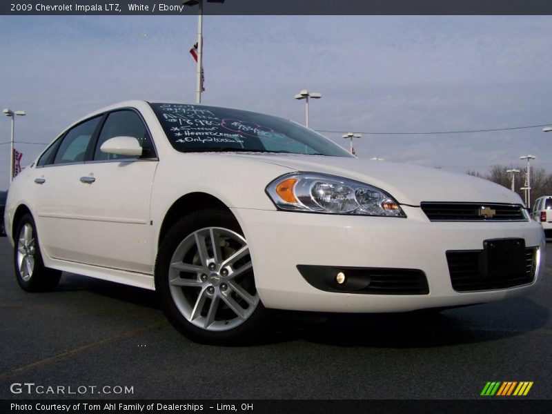 White / Ebony 2009 Chevrolet Impala LTZ