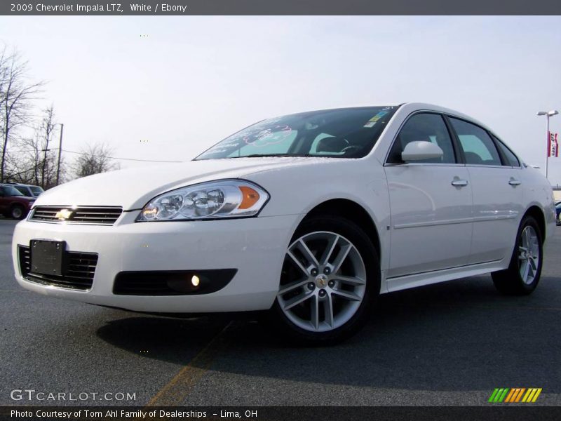 White / Ebony 2009 Chevrolet Impala LTZ