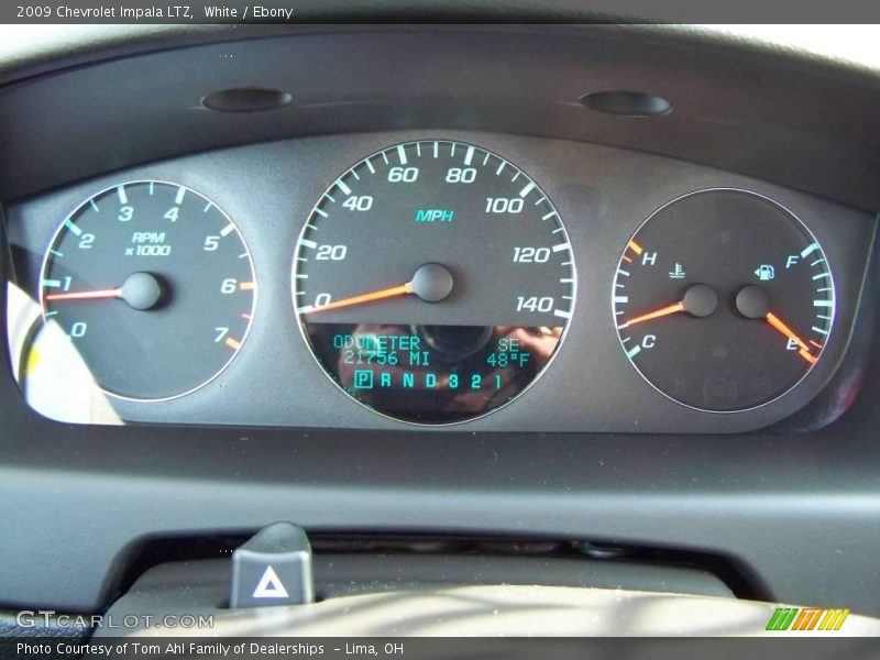 White / Ebony 2009 Chevrolet Impala LTZ