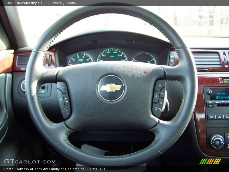 White / Ebony 2009 Chevrolet Impala LTZ