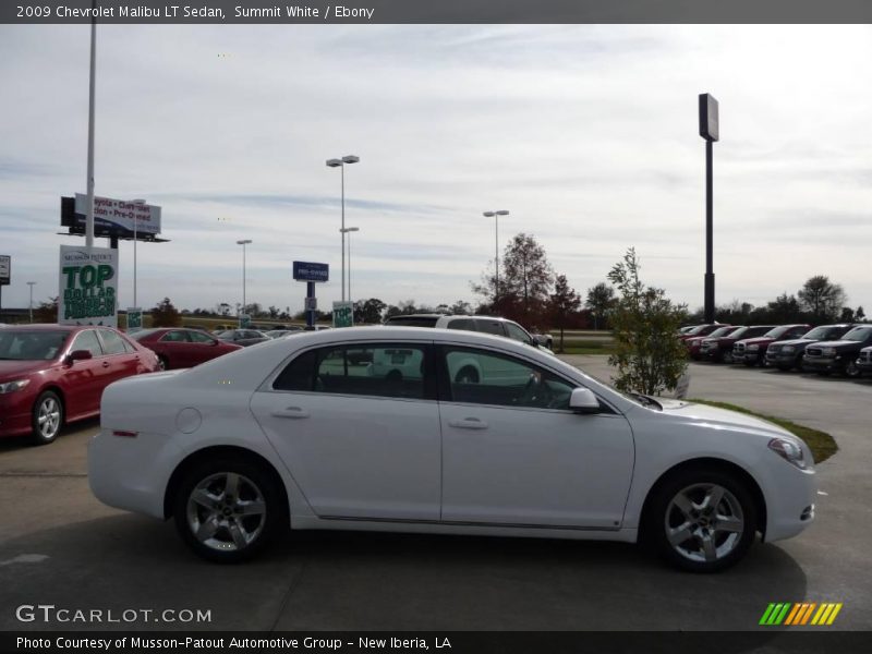 Summit White / Ebony 2009 Chevrolet Malibu LT Sedan
